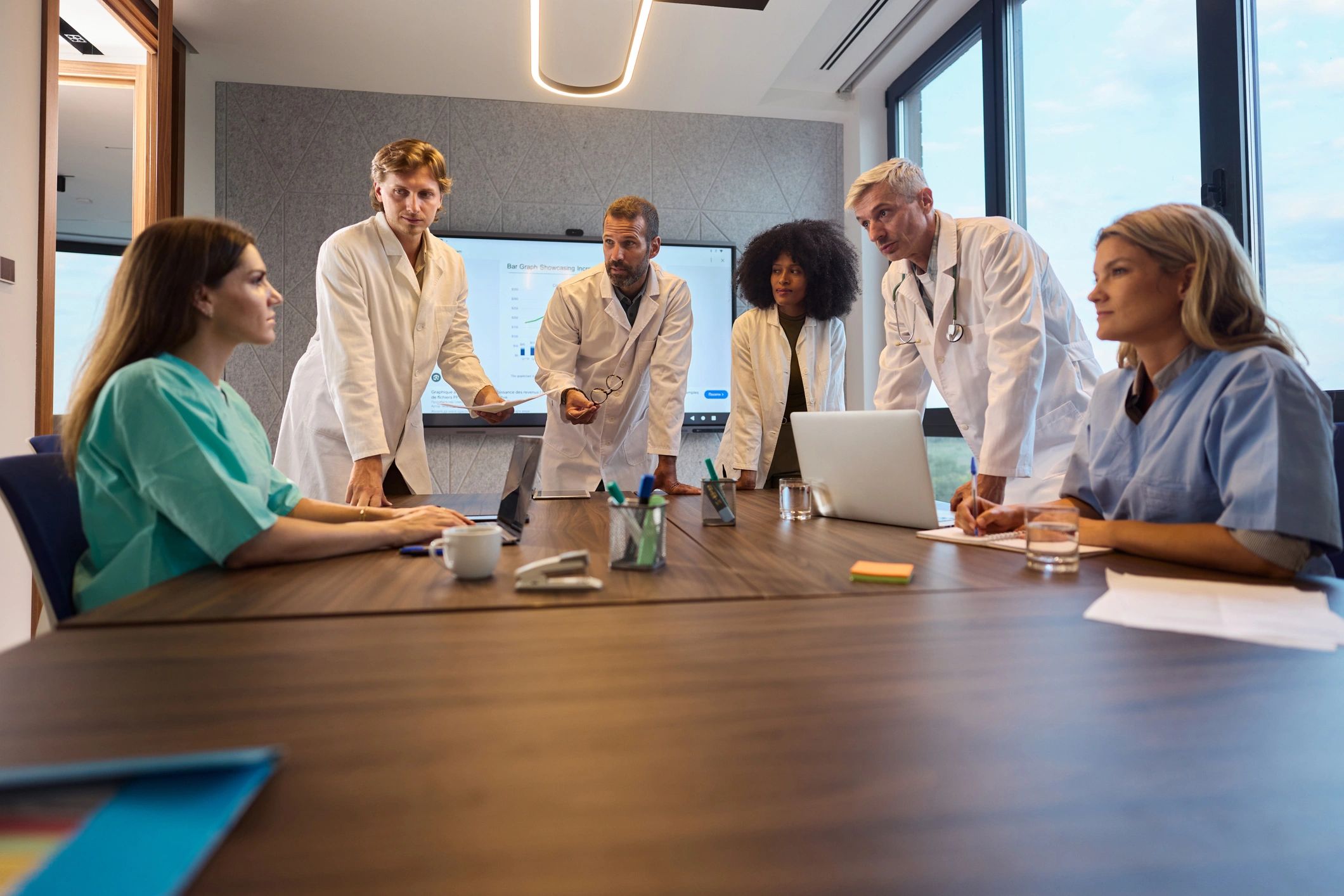 modern healthcare team